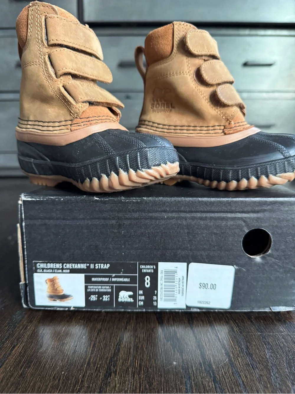 Sorel Kids Brown and Black Waterproof Winter Boots